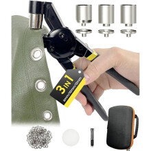 608-Teiliges Ösen-Werkzeugset 1/2 Zoll 1/4 Zoll 3/8 Zoll Mehrgrößen-Lochstanze für Planen, Leder, Canvas, Zelte und Vinyl
