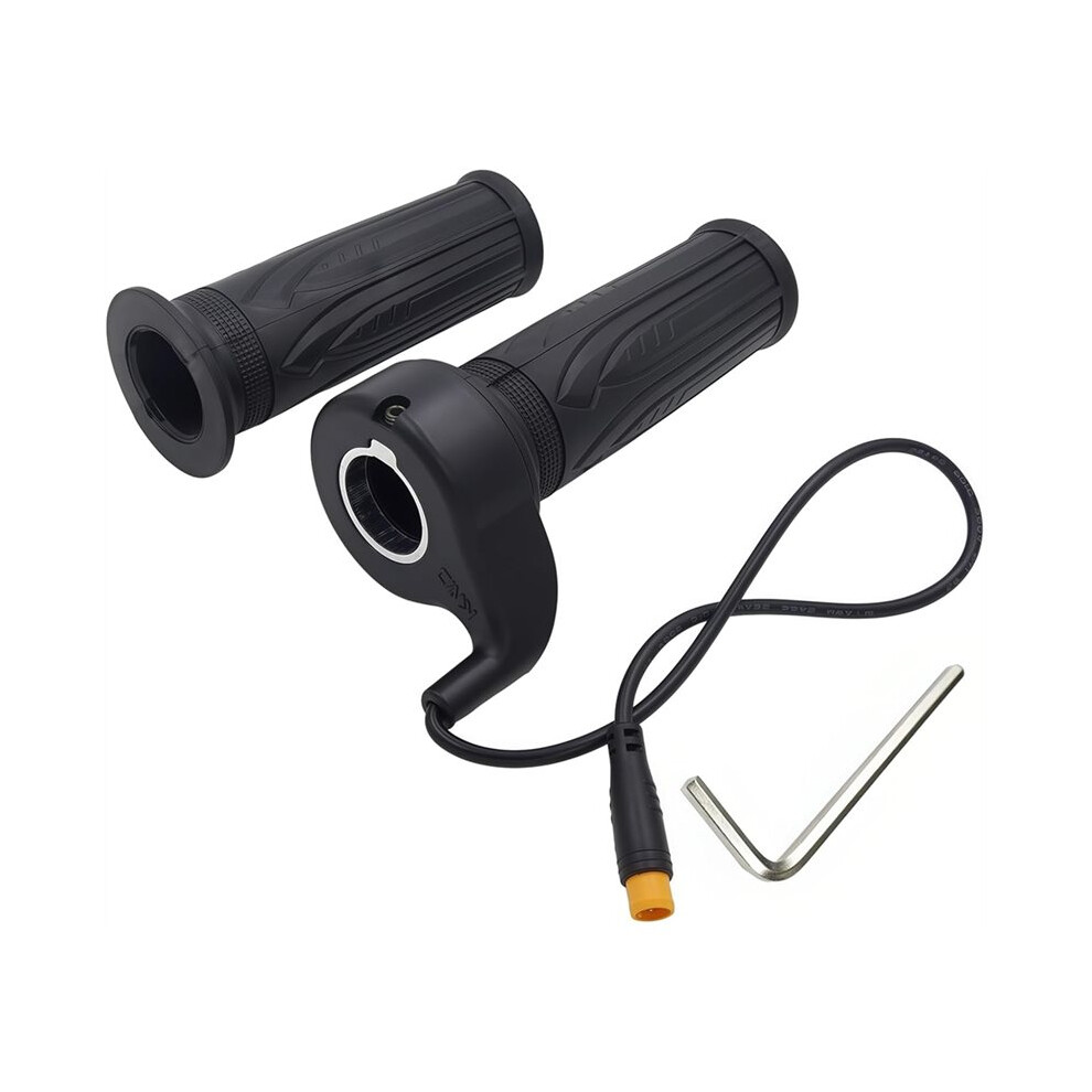 E-Bike 20X Full Twist Throttle Grip,12V-72V Electric Bike Scooter Motorcycle Accelerator With 3-Pin Waterproof Connector 4712286352822