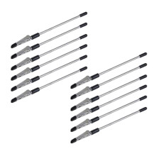 12 Stück Armbandwerkzeug, Schmuckhelfer, Hände, Einfach für Halsketten, Armbänder, Uhrenverschlüsse, Reißverschlüsse, Silber