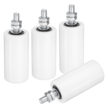 Rolete Guia para Portão Deslizante, Conjunto de Suporte para Portão com Rolos de 4", Guia Universal com Rolamentos de Esferas para Porta Deslizante