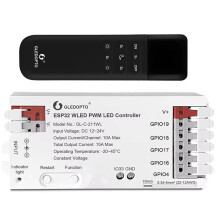 GLEDOPTO GL-C-211WL 5IN1 ESP32 PWM WLED LED Controller DC12-24V WiFi Control for RGBCCT RGBW RGB WWCW CCT Dimmer