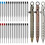 3Pack Bolt Action Pen Set, Hexagonal Solid Brass Pocket Pen with 30 Ballpoint Refills C 1
