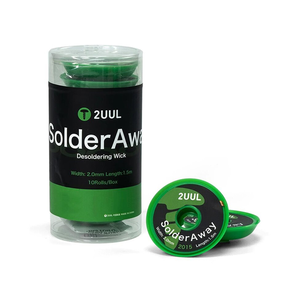 2Uul Dw11 Solder Away Desoldering Wick 10 Rolls Box For Cellphone Motherboard Bga Repair 6032304997025