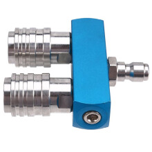 Machine de Nettoyage à Double Buse Haute Pression Tige D'Adaptateur de Buse Double Autobloquante à Double Buse Tige D'Adaptateur de Buse Double