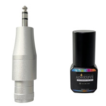 Kit de Lampe UV pour la Polymérisation de la Colle des Extensions de Cils, Comprenant la Tête de Lampe et la Colle B