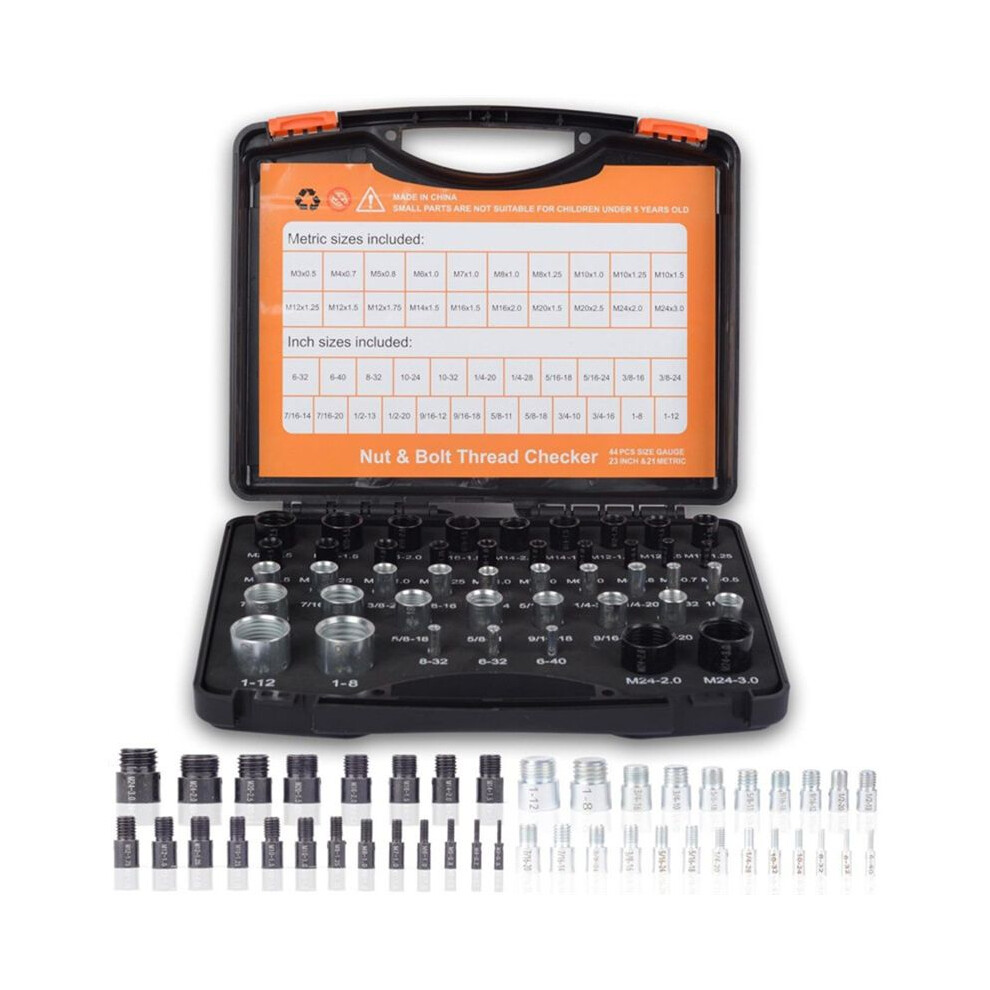 Assembled Thread Gauge Tools Nut Checker Bolt Checker Metric Sizes Nut Checker Check Tool Screws Nuts Nut Assembly Tool 6033420769343