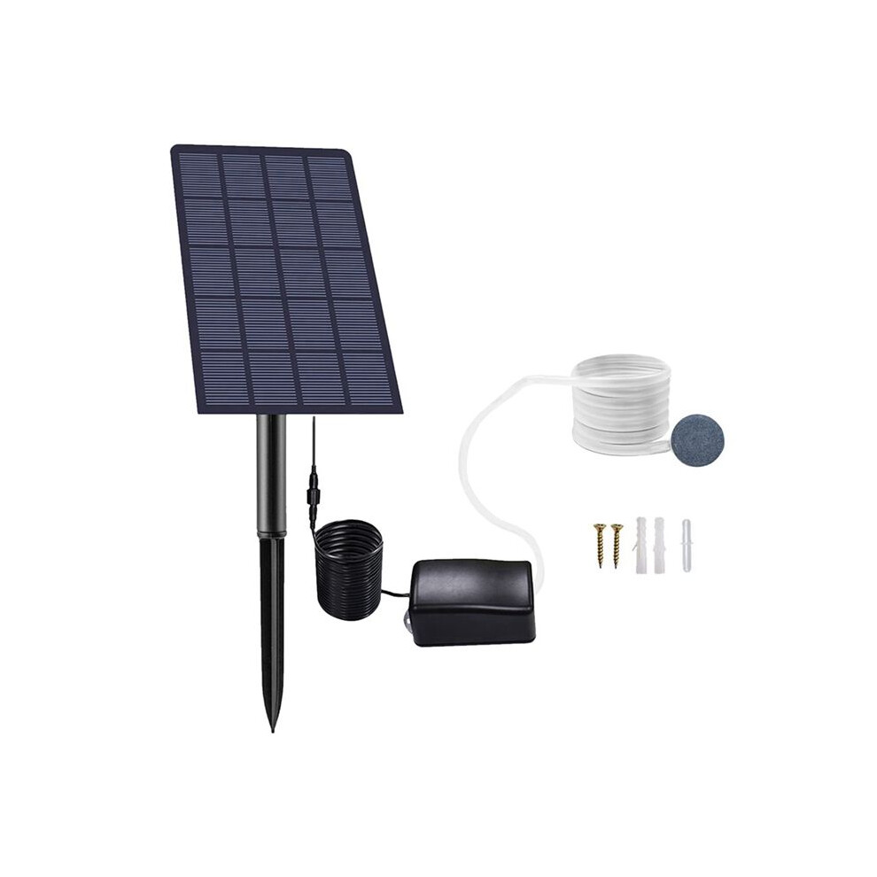 Jojomino Solar Pond Aerator, Aquarium Oxygen Aerator Air Pump Fishing Aerator With Pipe Air Stone
