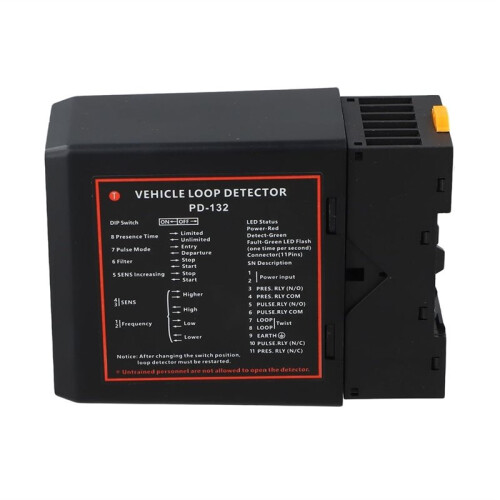 Inductive Loop Detector, PD-132 Single Vehicle Sensor Module for Automatic Door and Parking Access Control 220V