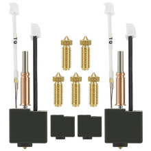 For Kobra 3 V2 Hotend Extruder Kit for Kobra 3/3 V2 Combo, with 5 Brass Nozzles & 2 Silicone Socks