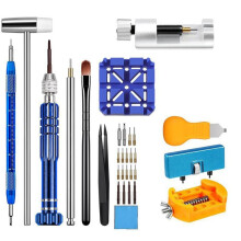 Watch Repair Kit for Watch Battery Replacement Ink Removal and Resizing Opener Screwdriver Remover Strap Tool