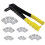 Heavy Duty Riveter Set Riveting Machine 120Pcs Blind Rivets Assortment Kit Hand Tools Rivet Nut Tool Yellow 1