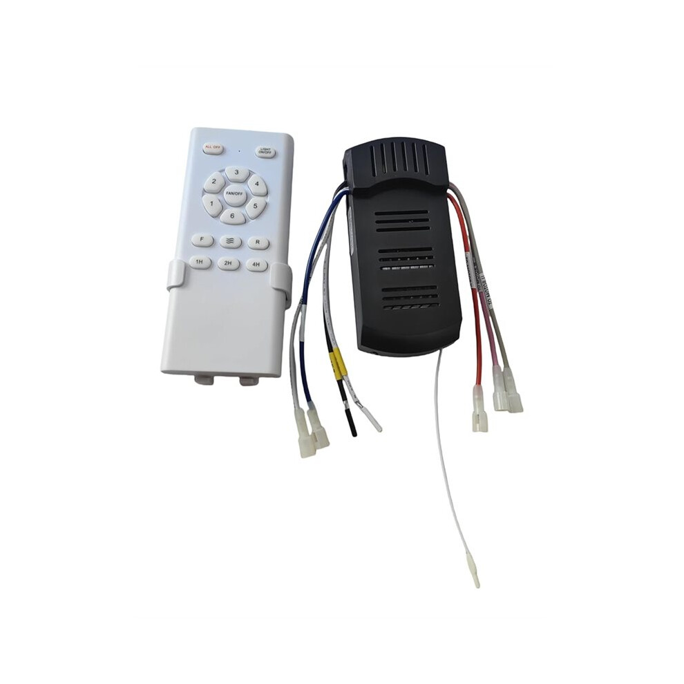 Universal Ceiling Fan Remote Control Kit With Receiver -High Voltage Output, 6-Speed & Dimmer For Motor Fans Light 6032407275877