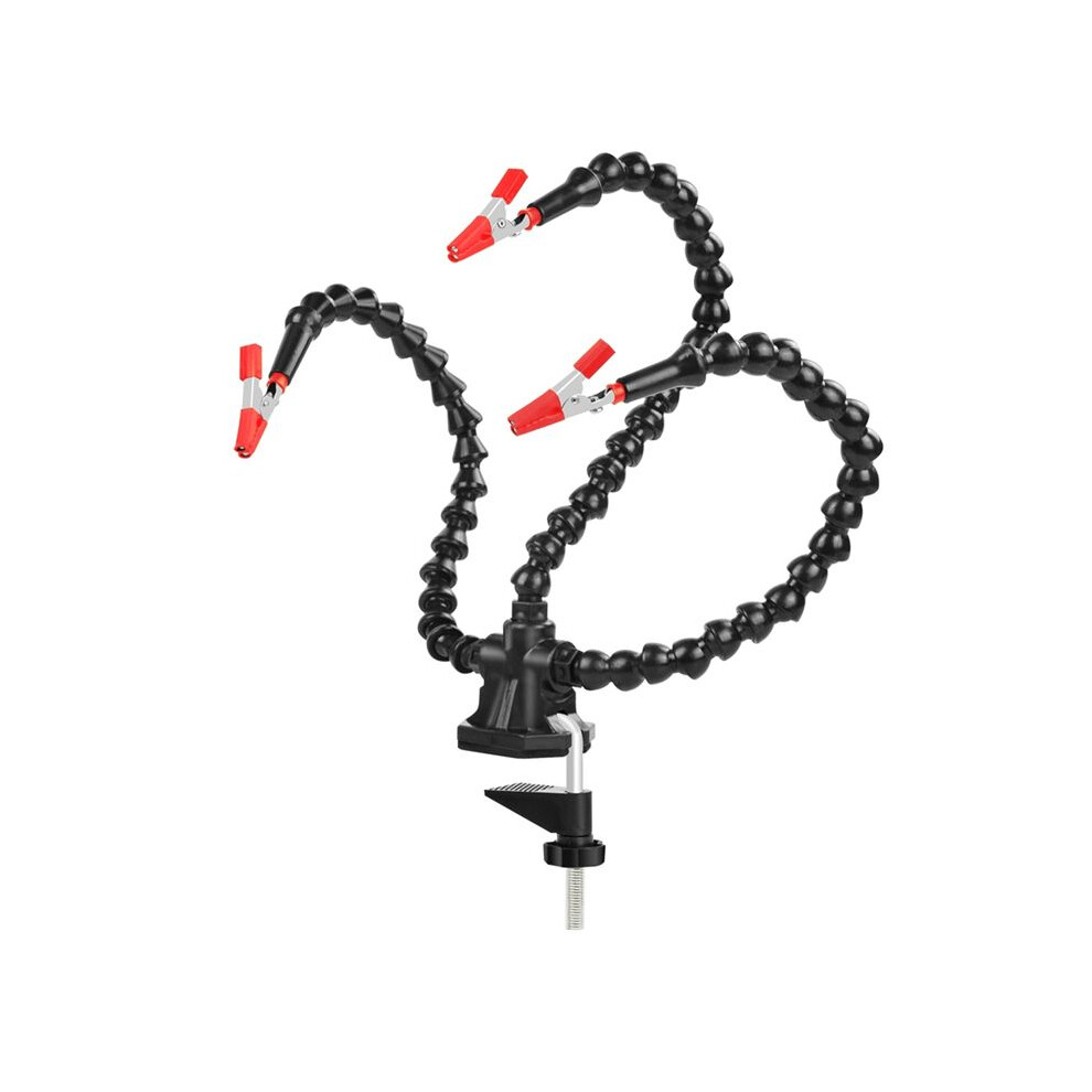 Desk Clamp Soldering Third Hand Tool 3 Flexible Arms Soldering Station Holder For Electronic Repair Soldering 6031896160077