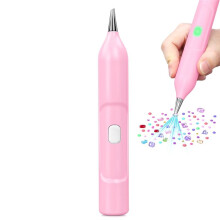 Caneta de Pintura Elétrica com Diamantes, Caneta de Arte com Diamante A Vácuo Sem Necessidade de Cera, Ferramenta de Caneta de Arte com Diamante,