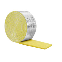 32,8 Fuß X 3 Zoll Folienkaschierte Glasfaser-Rohrisolierung, Rohrisolierungsschaumstoff-Band, Wasserrohrisolierung