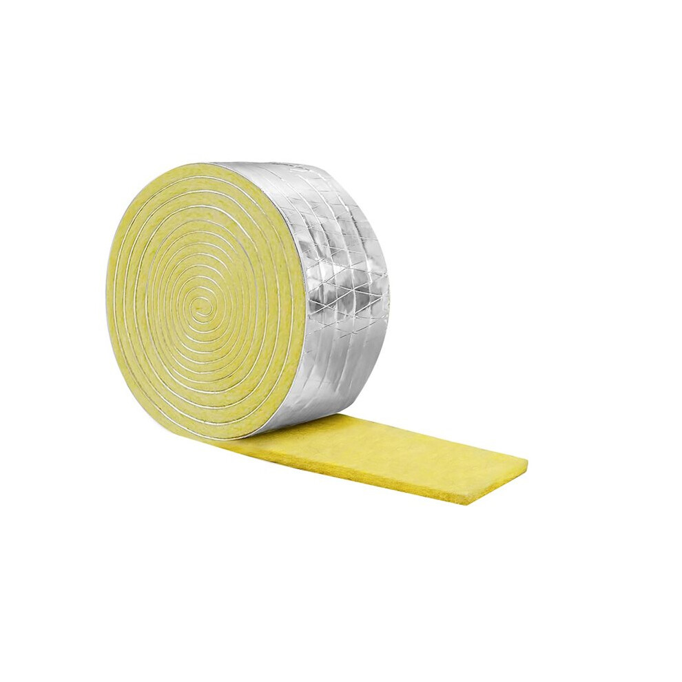 32.8 Ftx 3 In Foiled Back Fiberglass Pipe Insulation Wrap,Pipe Insulation Foam Wrap Tape Water Pipe Insulation Wrap 4712123779522