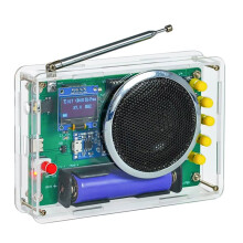 Nowy Zestaw Radia FM DIY 87 MHz-108 MHz z Wyświetlaczem OLED, Głośnikiem 3 w, Projektem Lutowania Elektronicznego RDA5807 DC3.7V USB Typu C