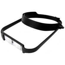 Adjustable Headband Magnifier with 4 Lenses 1.6X 2.0X 2.5X 3.5X for Jewelry &