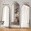 Arched Floor Mirror with Stand Black 65.1 x 25 Inches 7