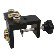 Adjustable Woodworking Drilling Guide Locator Puncher Tools Wood Doweling Jigs for Eccentric Wheel Wooden Panel Splicing