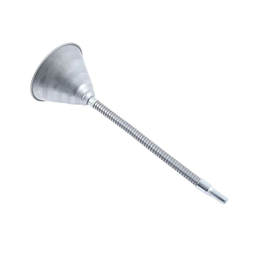 34Cm Flexible Metal Petrol Funnel Oil Water Fuel Pour Spout Car Van Tools For Engine Oil,Gasoline,Engine Fluids 4713283277385