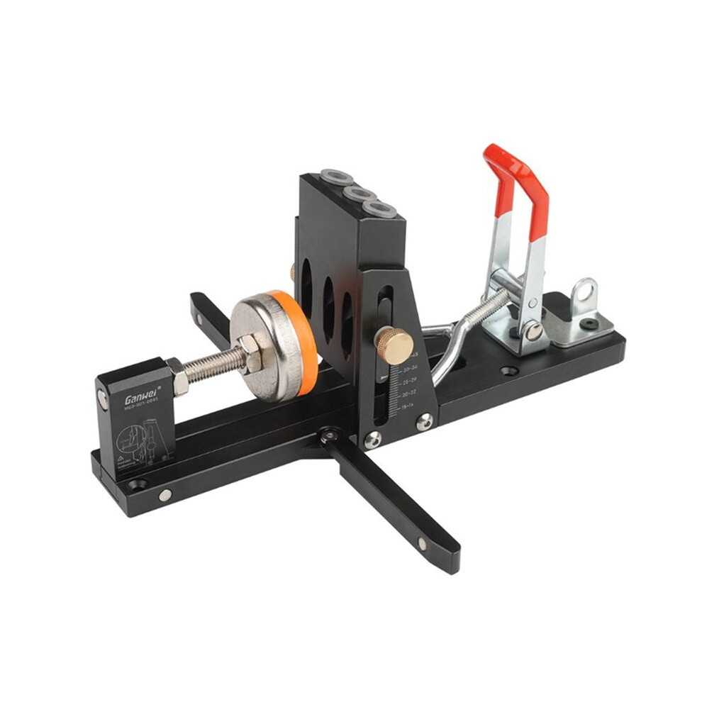 Ganwei Woodworking Oblique Hole Punch Locator Pocket Hole Jig With Front-Mounted Clamp Drill Guide Tool Kit Diy Tools 4712893056120