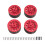 RC Car Wheels 1/12 1/16 Scale 4 Pieces Red 2