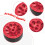 RC Car Wheels 1/12 1/16 Scale 4 Pieces Red 6