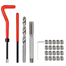 M7 Bilborrverktyg Metrisk Gängreparationssats Helical Coil Bilreparationsverktyg Grov Kofot Skruvtandreparationssats