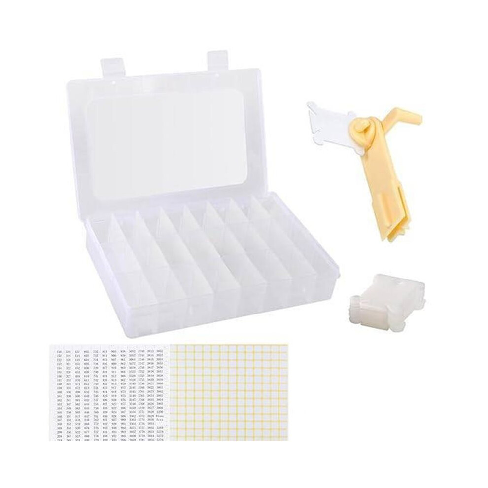 Saudism Embroidery Floss Organizer, Stitch Thread Storage Box Tools - For Diy Embroidery Sewing Storage, Winding