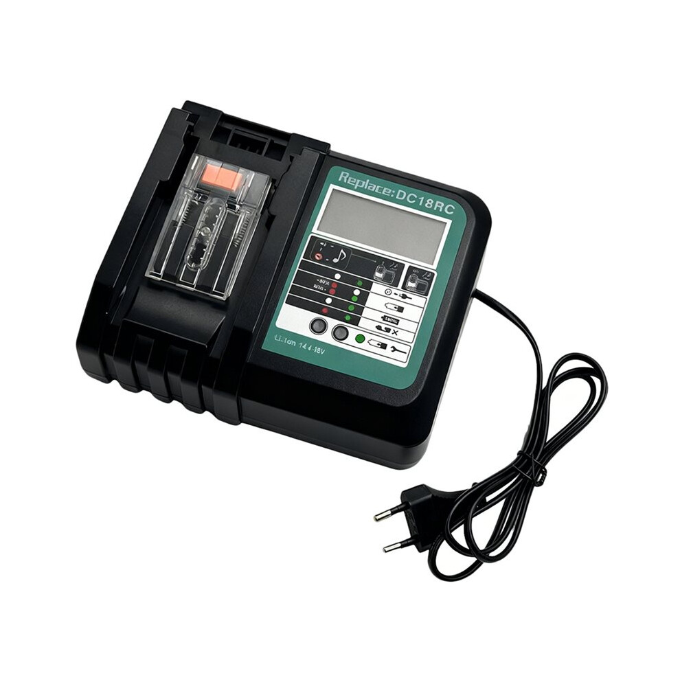Photos - Other for Repair Jojomino Replacement for 14.4V - 18V Fast Battery Charger DC18RC for Li-Ion Battery BL1850 3.0A with LED Display EU 