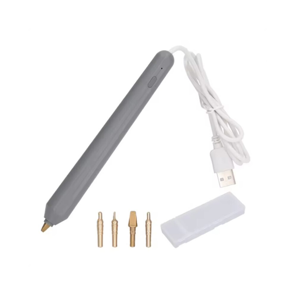 4 Size Metal Tips Foil Quill Pen Kit Usb Powered Interchangeable Nibs Hot Foiling Pen Heat For Activated Foil 6032888627059