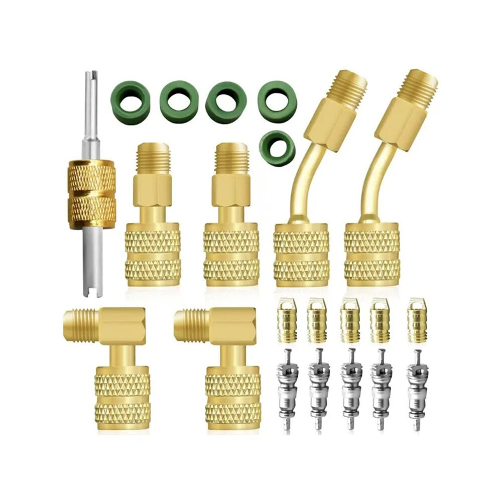 R410 Adapter Kit Metal Split Vacuum Pump ,R410-R22 Converter Connector, Hvac Charging Hose Fitting For Air Conditioning 4711707606971