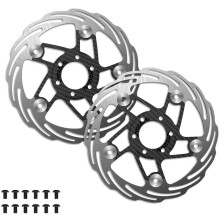 CYCLAMI Bicycle 160/180mm Disc Brake Rotor Floating Carbon Fiber Thickening Anodized Quick Cooling Ultralight Disc
