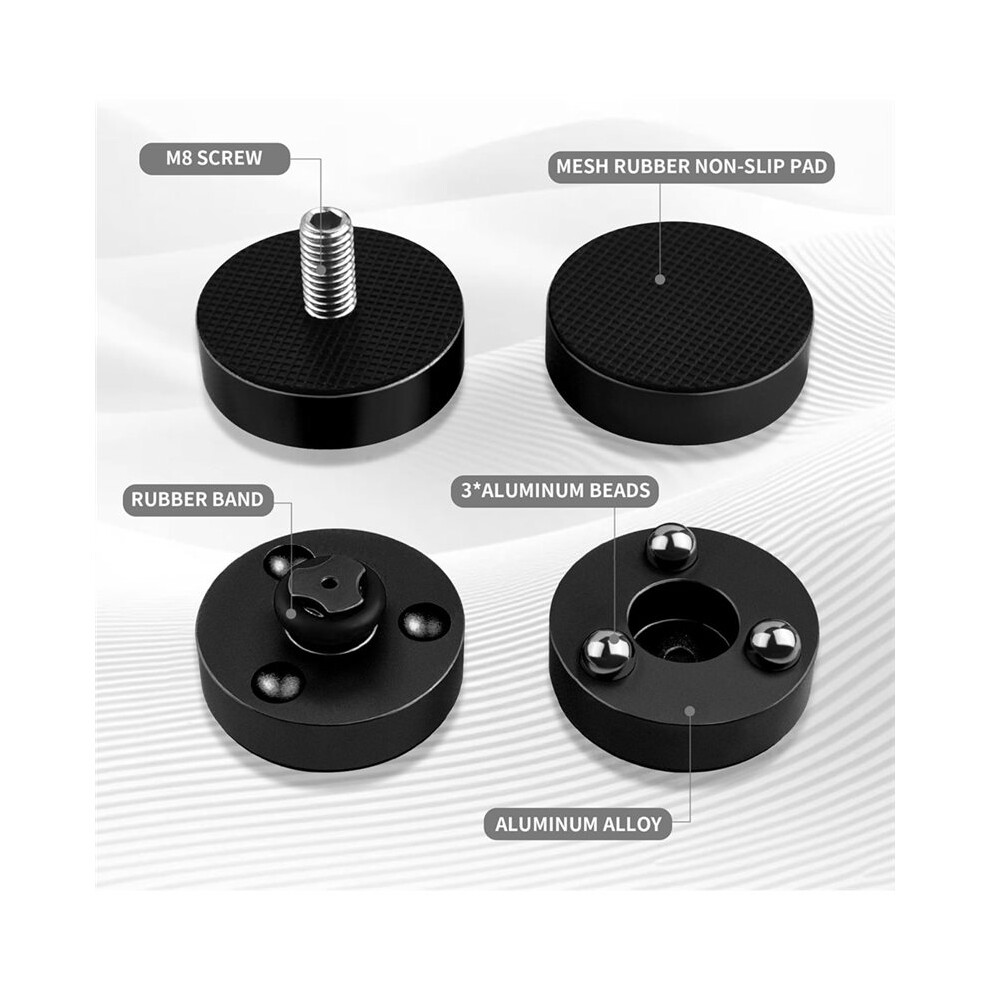 3-Point Isolation Feet For Speakers & Turntables, Brass And Aluminum Anti-Vibration Spikes For Audiophiles 4711156672312
