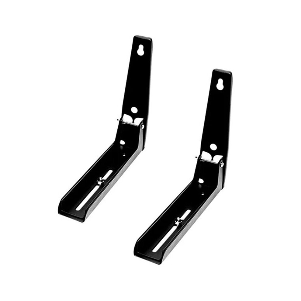 2Pcs Foldable Wall Mounted Microwave Shelf Brackets,Heavy Duty Stainless Steel Kitchen Organizer Rack Large Capacity 6033246328526