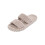 Pantofole da donna Willtoo con capelli ricci e design color caramella per uso interno, morbide e comode per la casa 2