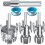 Internal & External Pipe Threading Tool Set 1/2" 3/4" 1" PVC Plastic Pipe Threader Kit,Drill Compatible for Plumbing 1