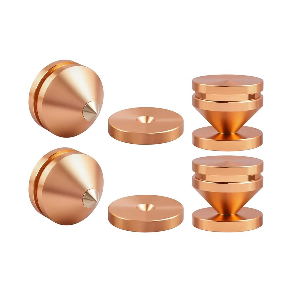 Isolation Feet For Turntable And Subwoofer, Aluminum Copper Alloy Anti-Vibration Spikes With Diffraction 4-Pack 6031068266323
