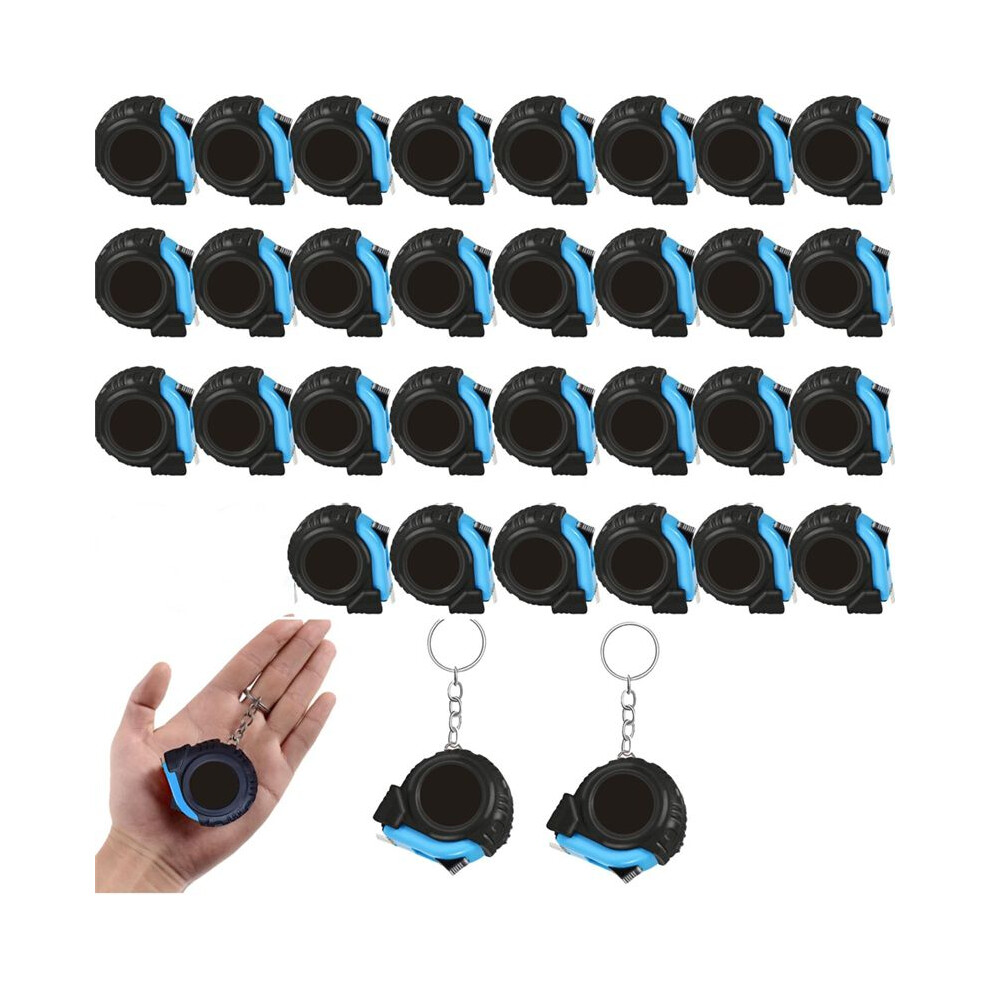 30 Pack Small Tape Measure Keychains, Tape Measures Retractable,Pocket Measurement Tape Bulk Easy Read 3 Feet 4712663971004