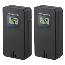 Termógrafo con Sensor de Humedad, Higrómetro, Termómetro para Interiores y Exteriores, para Estaciones Meteorológicas, Monitores Remotos y