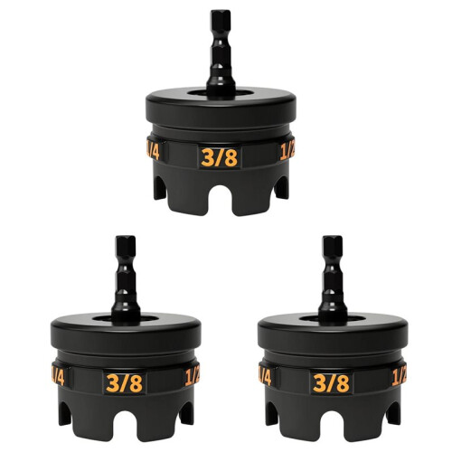 3Pcs Nut Zip Drill Attachment for Fast Nuts and Bolt Removal Impact Drill Conduit Racks Strut Systems Wrenches Tool