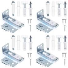 4 Set Bifold Door Hardware Repair Kit for 7/8 Inch to 1 Inch Sliding Door Track Bifold Closet Door Hardware Kit