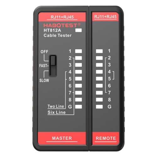 HABOTEST Network Cable Tester for RJ11 RJ45 - Essential Tool for Continuity, Phone  Finder, LAN Testing