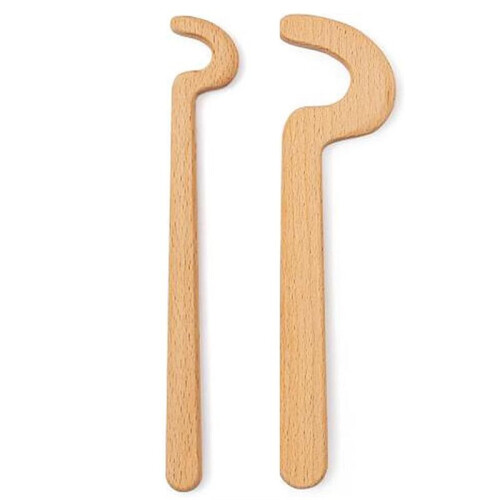 2Pcs Cup Pottery Clay Tools with Long Grip Handle, Vase Pots Making Clay Sculpture Tool Ceramic Throwing Stick
