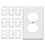 10-Pack White Duplex Wall Plates - 1-Gang, Unbreakable Polycarbonate 1