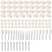 110 Rodas de Polimento para Kit de Polimento para , Rodas de Polimento para Acessórios de Ferramentas para , com Haste de 1/8 Polegada