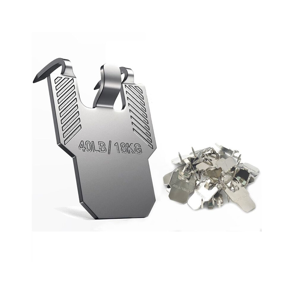 40Pcs Claw Picture Hangers For Drywall,Wall Picture Hanging Hooks No Damage - Heavy Duty Picture Frame Hooks Kit 4713786171685