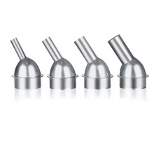 4PCS Straight Nozzle Hot Air Gun Nozzle Heating Tool for Aixun H310D/H312/H314 Hot Air Gun Accessories Bent Nozzle