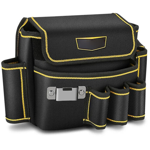 1pc Multi-Pocket Tool Pouch, 600D Oxford Cloth, Adjustable Belt for Electrician, Carpenter